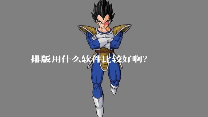 排版用什么软件比较好啊？